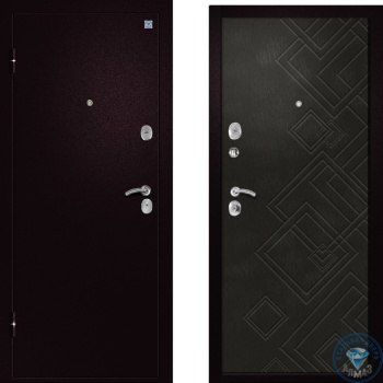 Дверь Алмаз ТУРМАЛИН new Черный шелк/Бетон серый купить