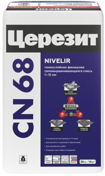 Самовыравнивающаяся смесь Церезит CN68, тонкослойная, 25 кг купить
