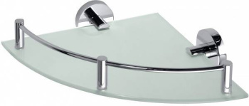 Полка стеклянная Bemeta Omega 104202162 25.5 см, хром фото Полка стеклянная Bemeta Omega 104202162 25.5 см, хром купить