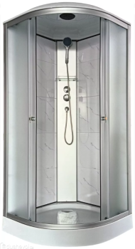 Душевая кабина AQUAPULSE-4022E fabric white marble 90x90 матовое стекло фото Душевая кабина AQUAPULSE-4022E fabric white marble 90x90 матовое стекло купить
