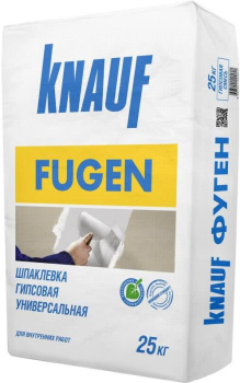 Шпаклевка Кнауф Фуген, гипсовая, универсальная, 25 кг купить
