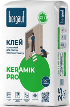 Клей усиленный для плитки Bergauf Keramik Pro С1T, 25 кг купить