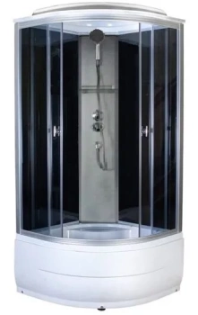 Душевая кабина AQUAPULSE-4002E grey black 90x90 тонированное стекло фото Душевая кабина AQUAPULSE-4002E grey black 90x90 тонированное стекло купить