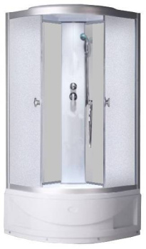 Душевая кабина ODA, 8402 white, 100*100*215, матовое стекло, высокий поддон купить