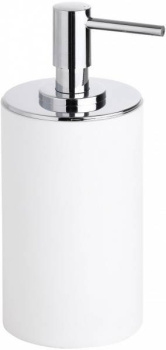 Дозатор для жидкого мыла Bemeta Gamma 145709324, хром/белый купить