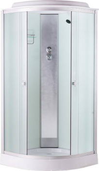 Душевая кабина Aquapulse, 4022D fabric white 90x90 стенки белое стекло, переднее стекло матовое, низкий поддон фото Душевая кабина Aquapulse, 4022D fabric white 90x90 стенки белое стекло, переднее стекло матовое, низкий поддон купить