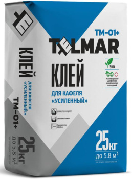 Клей для кафеля «Усиленный» TelMar TM-01+ фото Клей для кафеля «Усиленный» TelMar TM-01+ купить