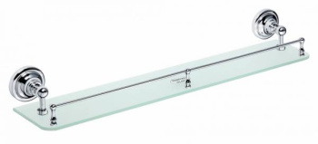 Полка стеклянная Bemeta Retro 144302262 60 см, хром фото Полка стеклянная Bemeta Retro 144302262 60 см, хром купить