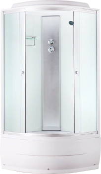 Душевая кабина Aquapulse 4002D fabric 90x90 матовое стекло высокий поддон фото Душевая кабина Aquapulse 4002D fabric 90x90 матовое стекло высокий поддон купить