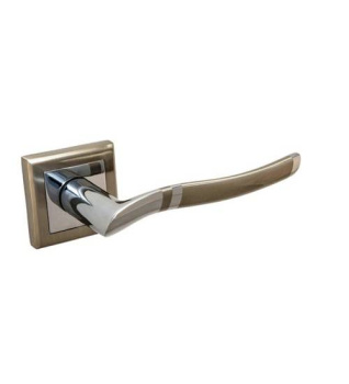 Ручка раздельная на розетке Palidore А-277, белый никель/хром (HH/PC) фото Ручка раздельная на розетке Palidore А-277, белый никель/хром (HH/PC) купить