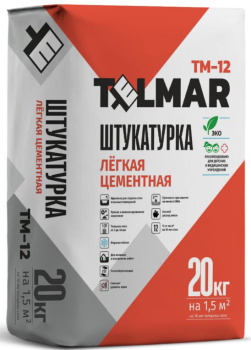 Легкая Цементная штукатурка TelMar TM-12 купить