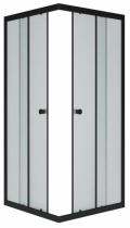 Душевое ограждение "Universal Black", 80x80x175, матовое стекло фото Душевое ограждение "Universal Black", 80x80x175, матовое стекло купить