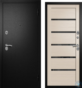 Дверь Алмаз ТОПАЗ 11 new черный шелк/дуб молочный купить