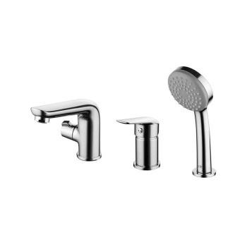 Смеситель на борт ванны на 3 отверстия с керамическим дивертором Torr, IDDIS, TORSB30i07 купить