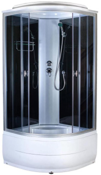 Душевая кабина Aquapulse, 4001D grey black, 80x80x220 без гидромассажа фото Душевая кабина Aquapulse, 4001D grey black, 80x80x220 без гидромассажа купить