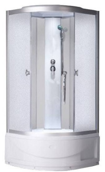 Душевая кабина ODA, 8401 white, 80*80*215, матовое стекло, высокий поддон купить