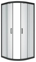 Душевое ограждение "Classic Black", 90x90x175, матовое стекло фото Душевое ограждение "Classic Black", 90x90x175, матовое стекло купить