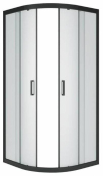Душевое ограждение "Classic Black", 90x90x175, матовое стекло фото Душевое ограждение "Classic Black", 90x90x175, матовое стекло купить