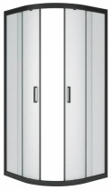 Душевое ограждение "Classic Black", 80x80x195, матовое стекло фото Душевое ограждение "Classic Black", 80x80x195, матовое стекло купить