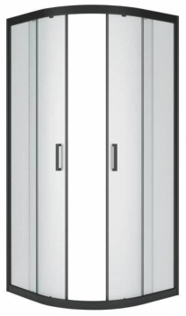 Душевое ограждение "Classic Black", 80x80x195, матовое стекло фото Душевое ограждение "Classic Black", 80x80x195, матовое стекло купить