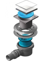 Душевой трап PestanConfluo Standard White Glass 1, 150х150 мм купить