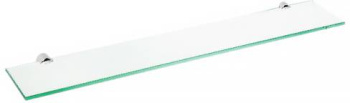 Полка стеклянная Bemeta Alfa 102402242 60 см, хром фото Полка стеклянная Bemeta Alfa 102402242 60 см, хром купить