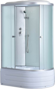 Душевая кабина ODA, 8406 white L, 120*80*215, матовое стекло, высокий поддон купить