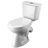 Унитаз-компакт Santek Бриз с диагональным выпуском, эконом- 1 реж., полипропилен, 1WH202569 купить
