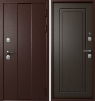 Дверь входная Эталон Термо 6, Медь -Венге купить