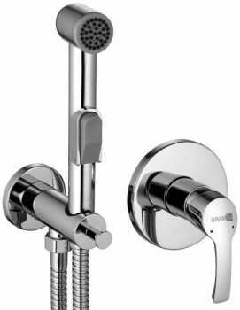 Смеситель скрытого монтажа Lemark Plus Strike для биде LM1119C, гигиенический душ, хром купить