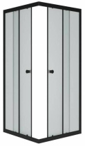 Душевое ограждение "Universal Black", 90x90x175, прозрачное стекло фото Душевое ограждение "Universal Black", 90x90x175, прозрачное стекло купить