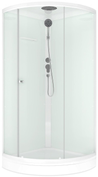 Душевая кабина Domani-Spa Simple 99 V1.2, матовое стекло, низкий поддон 90x90x218 купить