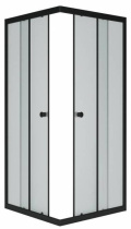 Душевое ограждение "Universal Black", 80x80x175, прозрачное стекло фото Душевое ограждение "Universal Black", 80x80x175, прозрачное стекло купить
