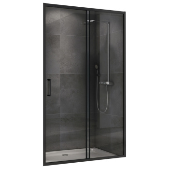 Душевая дверь ABBER Schwarzer Diamant AG30140B5 ширина 1400 прозрачное стекло купить