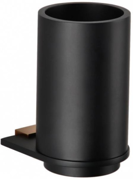 Держатель зубных щеток Bemeta Galla 108110010, черный/розовое золото фото Держатель зубных щеток Bemeta Galla 108110010, черный/розовое золото купить