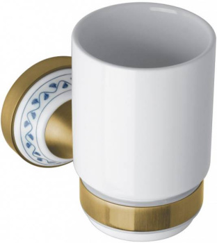 Держатель зубных щеток Bemeta Kera 144710017, белый/бронза фото Держатель зубных щеток Bemeta Kera 144710017, белый/бронза купить