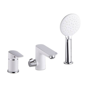 Смеситель на борт ванны на 3 отверстия с керамическим дивертором, Cloud, IDDIS, CLOSB30i07 купить