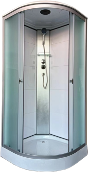 Душевая кабина AQUAPULSE-4022E fabric white 90x90 матовое стекло фото Душевая кабина AQUAPULSE-4022E fabric white 90x90 матовое стекло купить