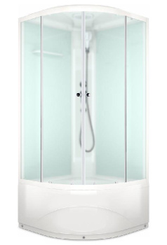 Душевая кабина Domani-Spa Delight Slim 88 high, матовое стекло, высокий поддон 80x80x218 купить