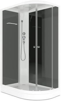 Душевая кабина Domani-Spa Delight Slim 128 L, прозрачное стекло, низкий поддон 120x80x220 купить