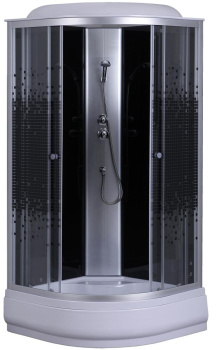 Душевая кабина Loranto Sunway 900х900х2150 поддон 25см, мозайчатый узор, прозрачное стекло 4мм, профиль хром (CS669025K90) фото Душевая кабина Loranto Sunway 900х900х2150 поддон 25см, мозайчатый узор, прозрачное стекло 4мм, профиль хром (CS669025K90) купить