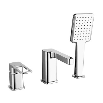 Смеситель на борт ванны на 3 отверстия с керамическим дивертором, хром, Slide, IDDIS, SLISB30i07 купить