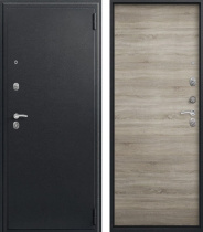 Дверь Центурион SEZAM О-11 Черный сатин - Дуб светлый купить