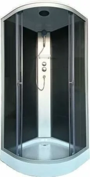 Душевая кабина AQUAPULSE-4022E grey black marble 90x90 тонированное стекло фото Душевая кабина AQUAPULSE-4022E grey black marble 90x90 тонированное стекло купить