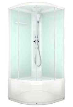 Душевая кабина Domani-Spa Delight Slim 99 high, матовое стекло, высокий поддон 90x90x218 купить