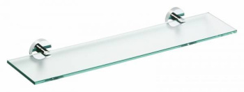 Полка стеклянная Bemeta Omega 104102042 60 см, хром фото Полка стеклянная Bemeta Omega 104102042 60 см, хром купить