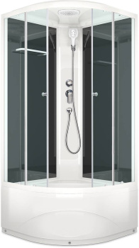 Душевая кабина Domani-Spa Delight Slim 99 high, прозрачное стекло, высокий поддон 90x90x218 купить