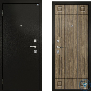 Дверь Алмаз ГРАНАТ черный шелк/дуб беленый купить