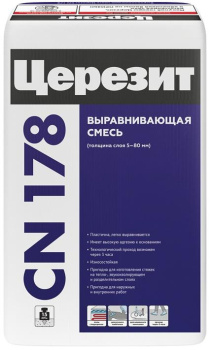 Легковыравнивающаяся смесь Церезит CN178, 25 кг фото Легковыравнивающаяся смесь Церезит CN178, 25 кг купить