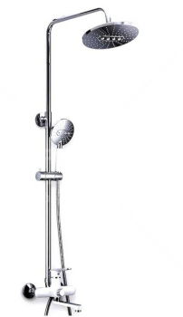 Душевая стойка Frap F2449, хром/белый фото Душевая стойка Frap F2449, хром/белый купить